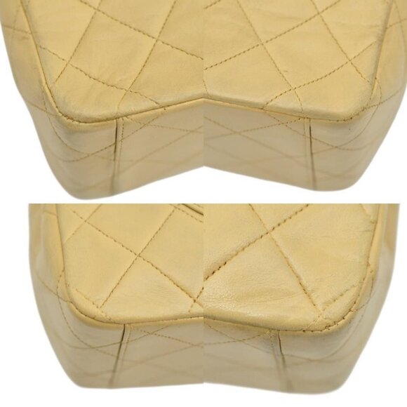 Authentic CHANEL 24K Classic Jumbo Flap Bag Maxi XL Gold Lambskin Chain Shoulder - Picture 11 of 11